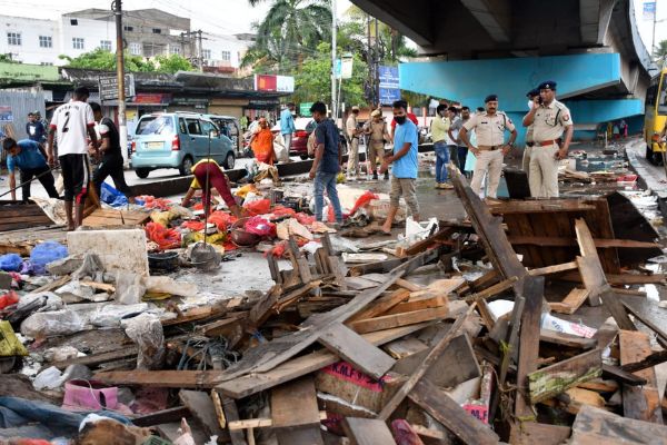 Guwahati: GMC Evicts Street Vendors, Demolishes Shops Under Six-Mile ...