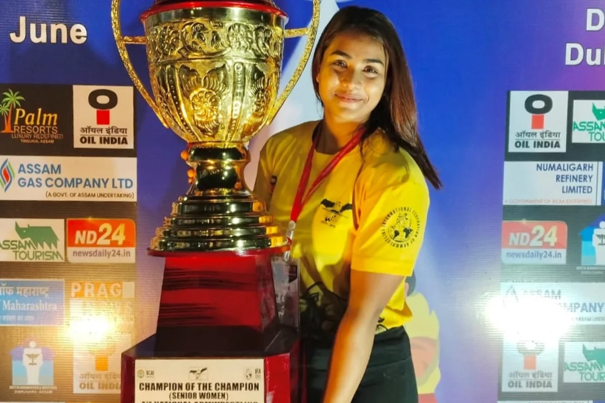 Guwahati Girl Clinches Gold At National Armwrestling Championship