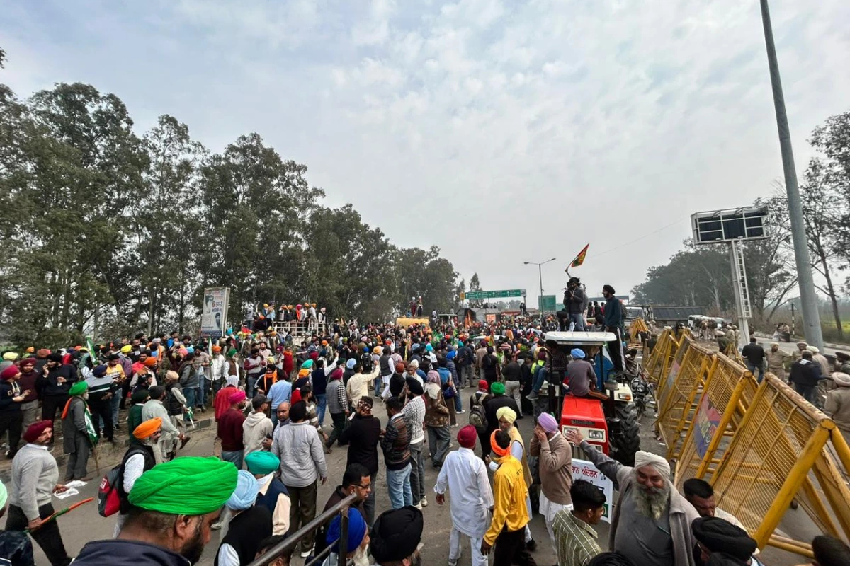 Farmers Protest In Delhi Demanding MSP Guarantee And Other Agricultural ...