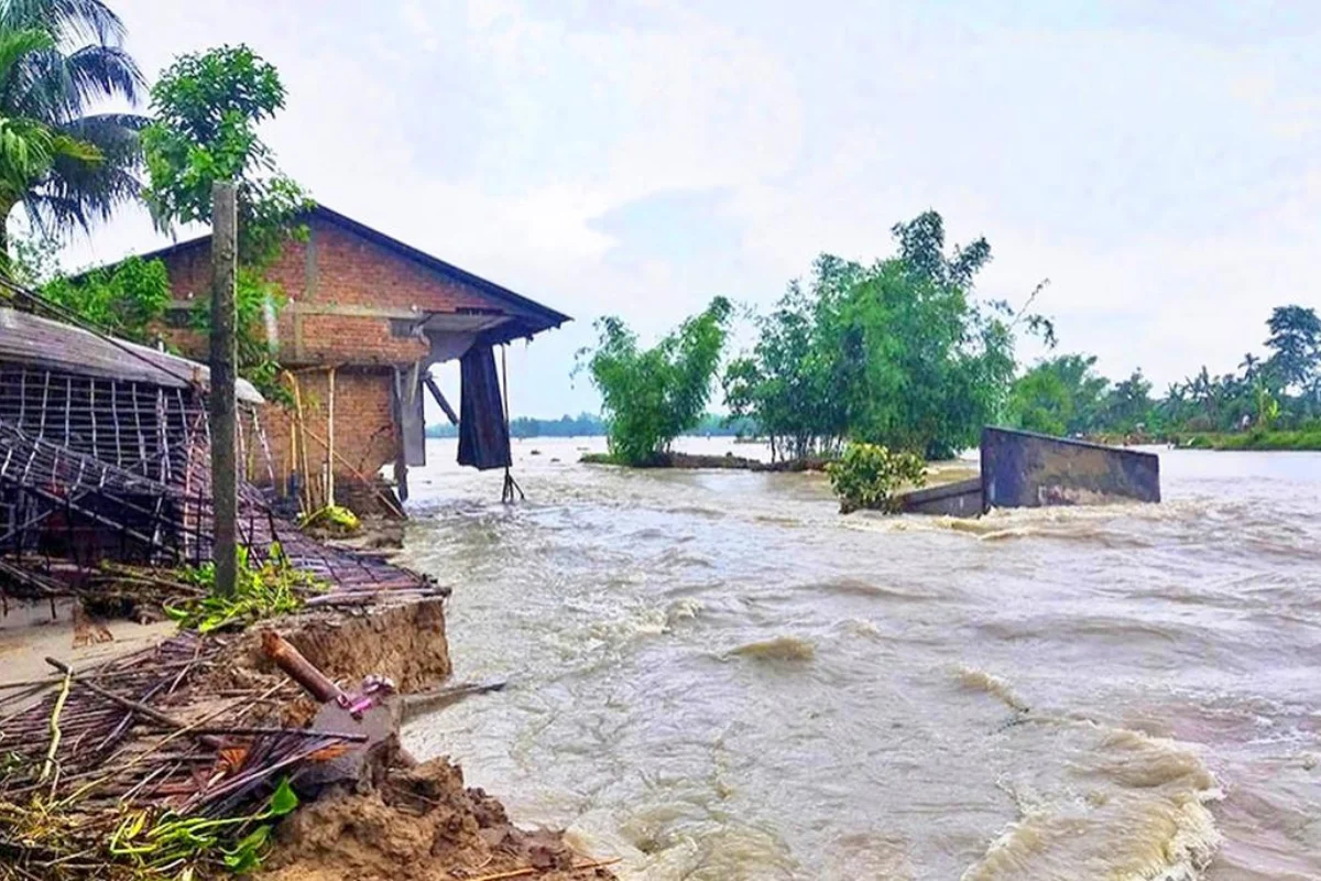 Assam Floods Show Marginal Improvement