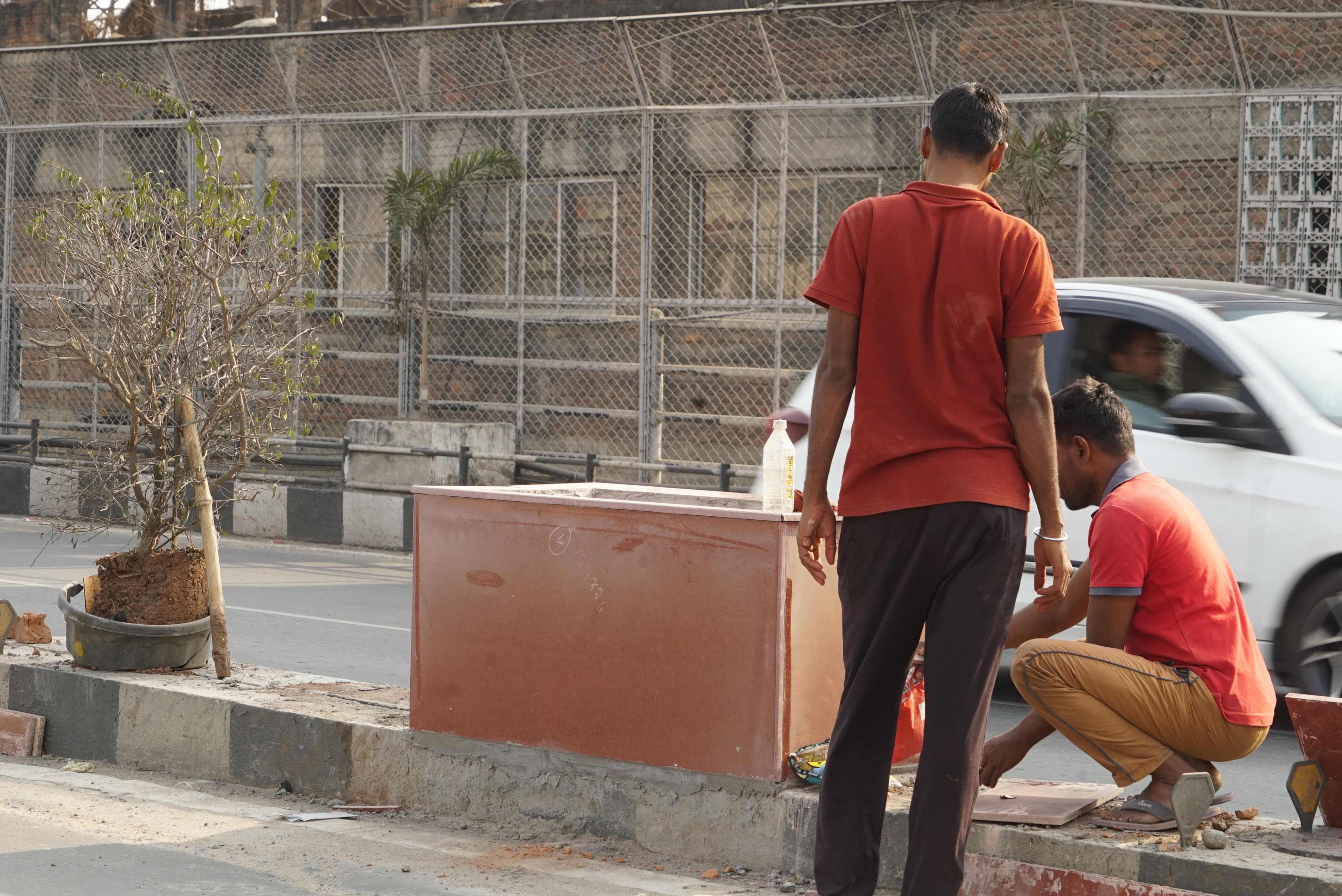 Workers in Guwahati.