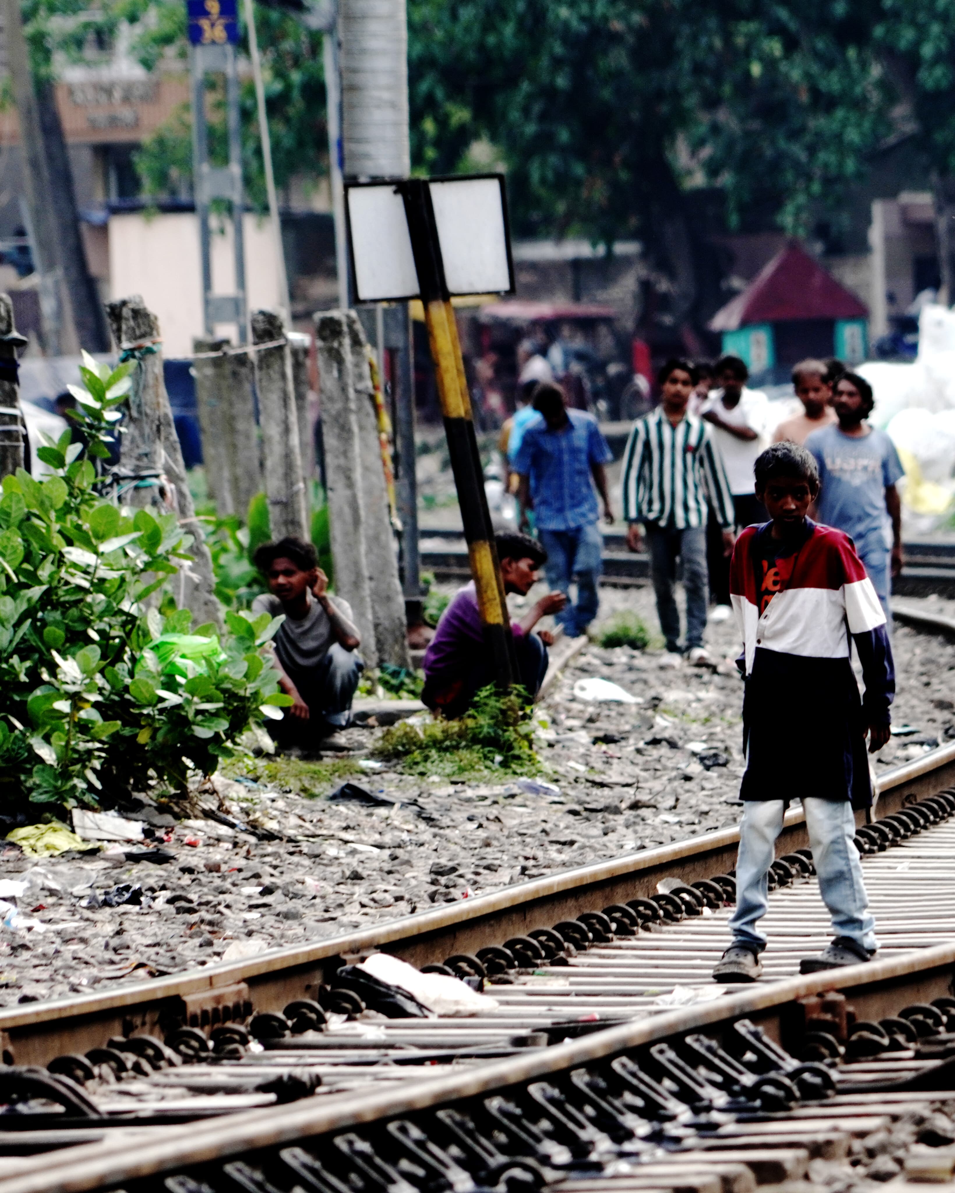 Guwahati's railway tracks filled with substance abusers.