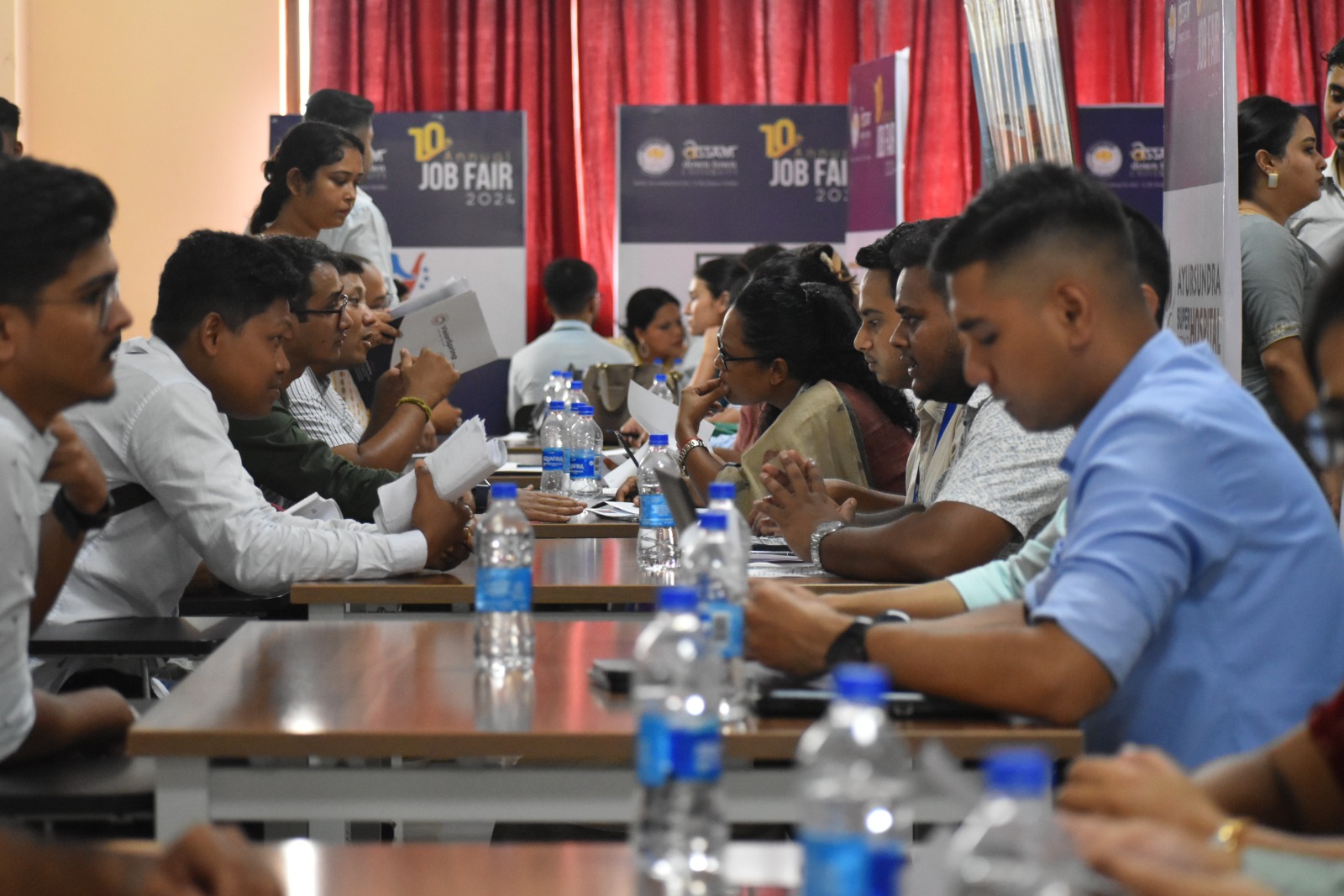 Still from the job fair organised by AdtU.