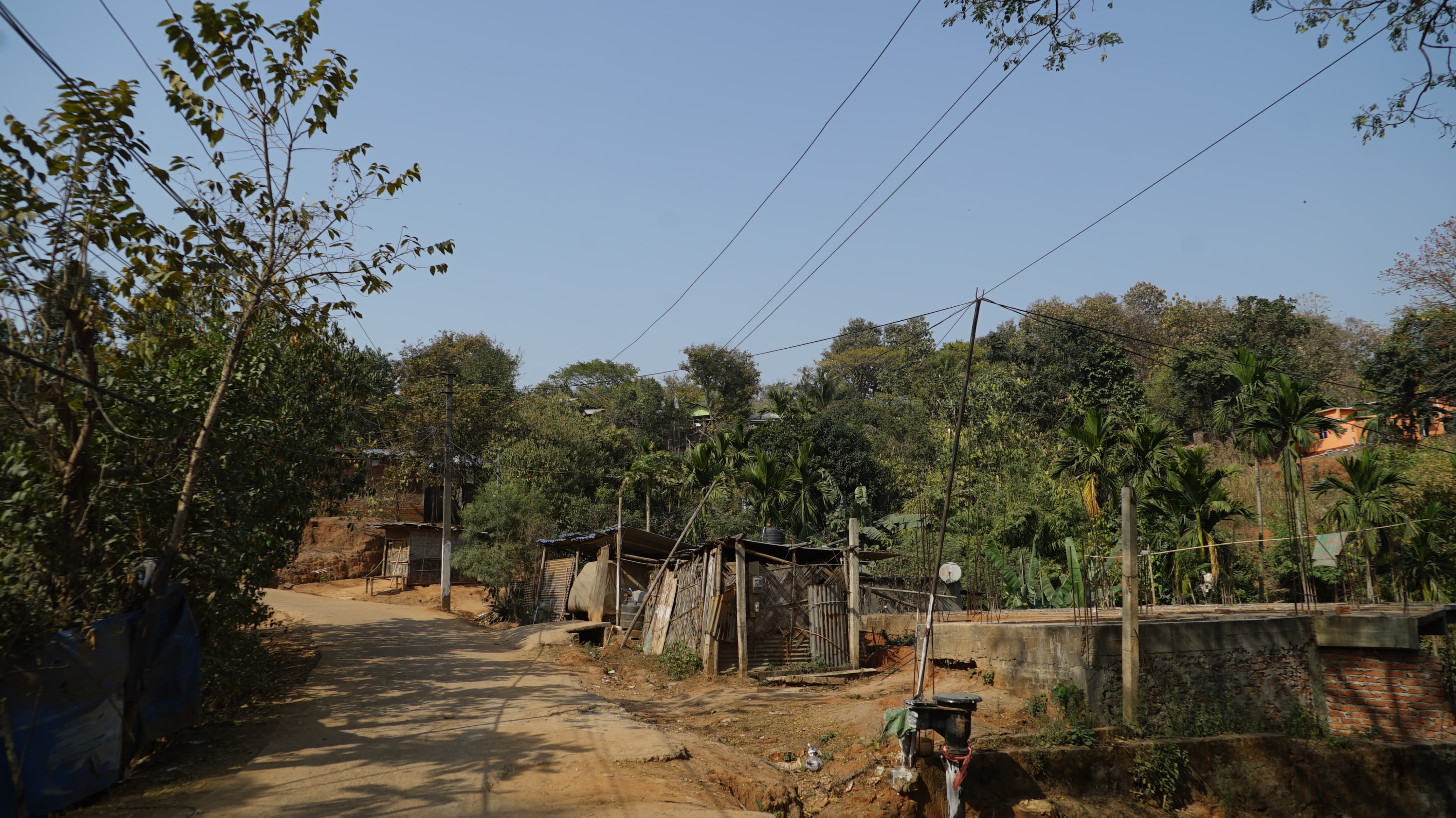 Encroached forest land of Guwahati.