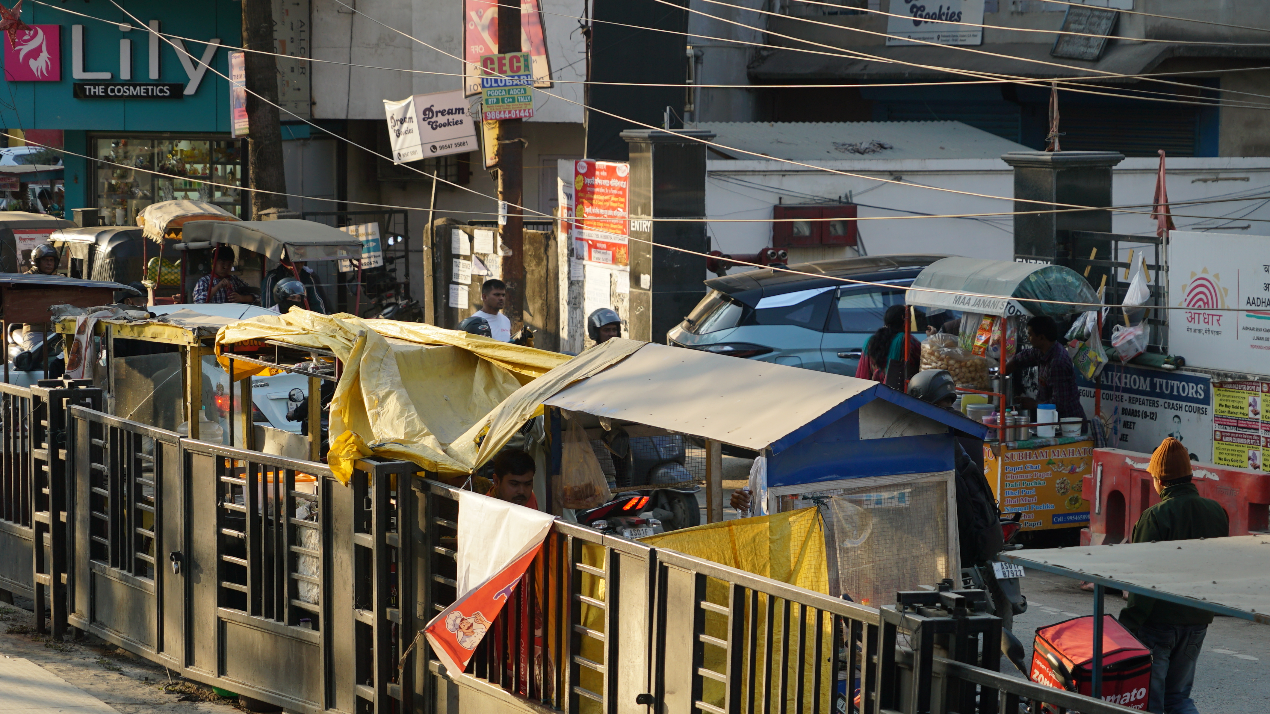 A street stall in Lachit Nagar.