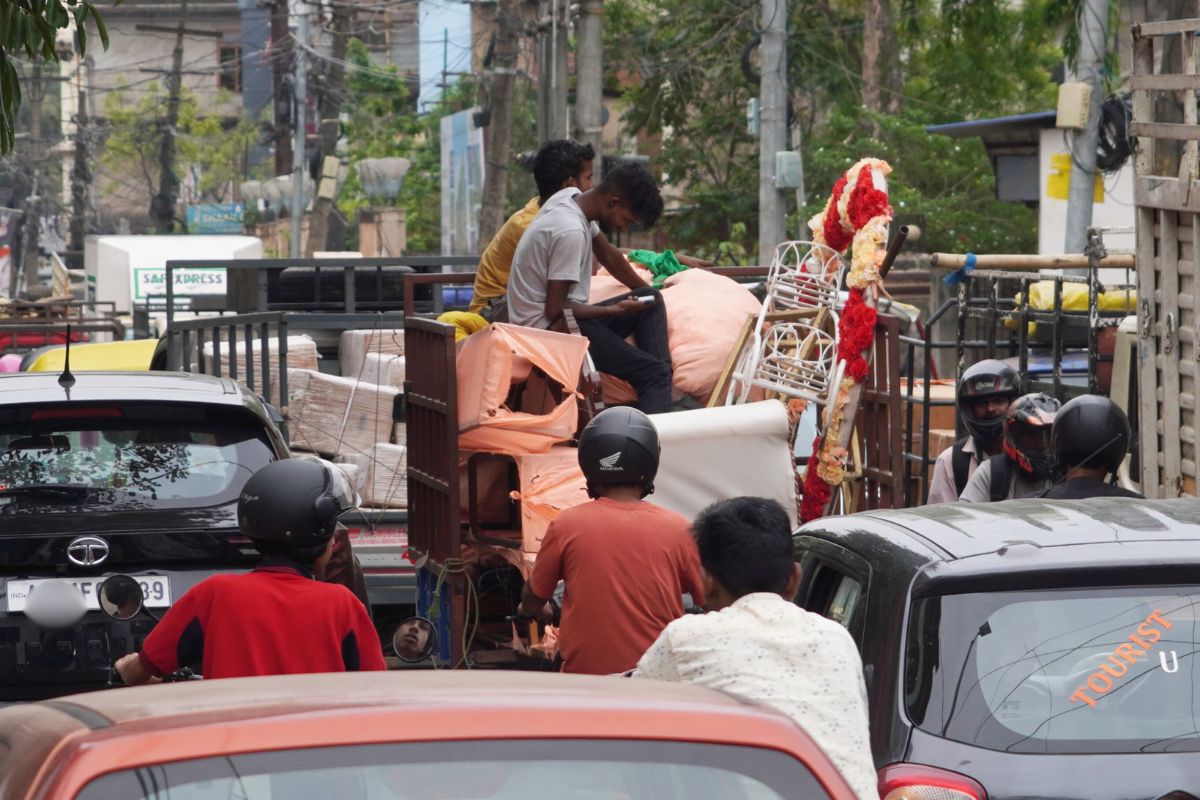 Traffic in Guwahati.